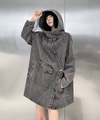 Denim Hoodie Jacket